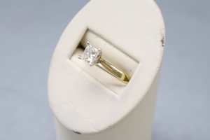  Lady's Princess Cut Engagement Ring