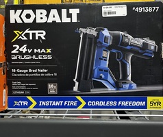 Kobalt XTR 2-1/8-in 18 -Gauge Cordless Straight Brad Nailer