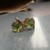  Yellow Gold 14kt Green Studs